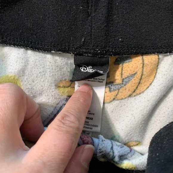 Disney Whinny the Pooh Eeyore Halloween joggers women's size medium - Picture 3 of 4